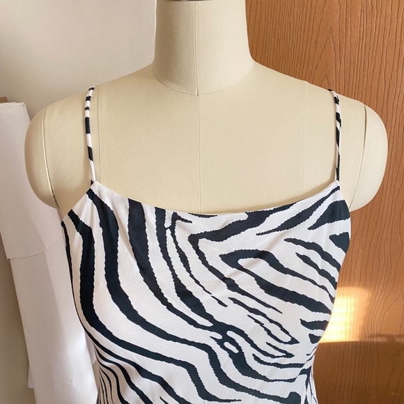 Zebra Print Slip Dress - Picture 6 of 7